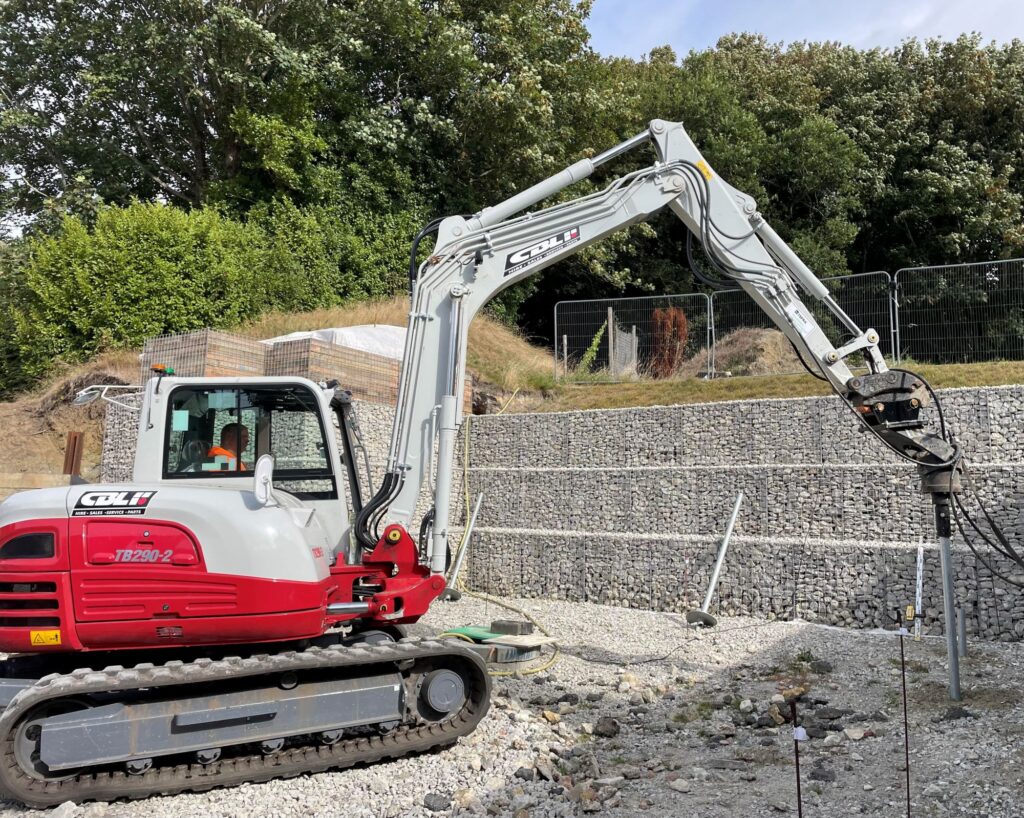 large pile install