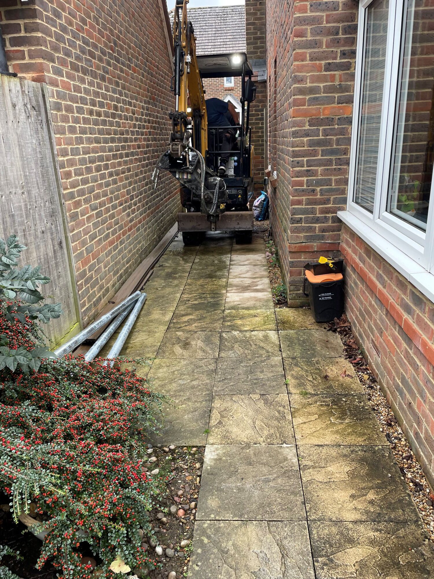 restricted access piling