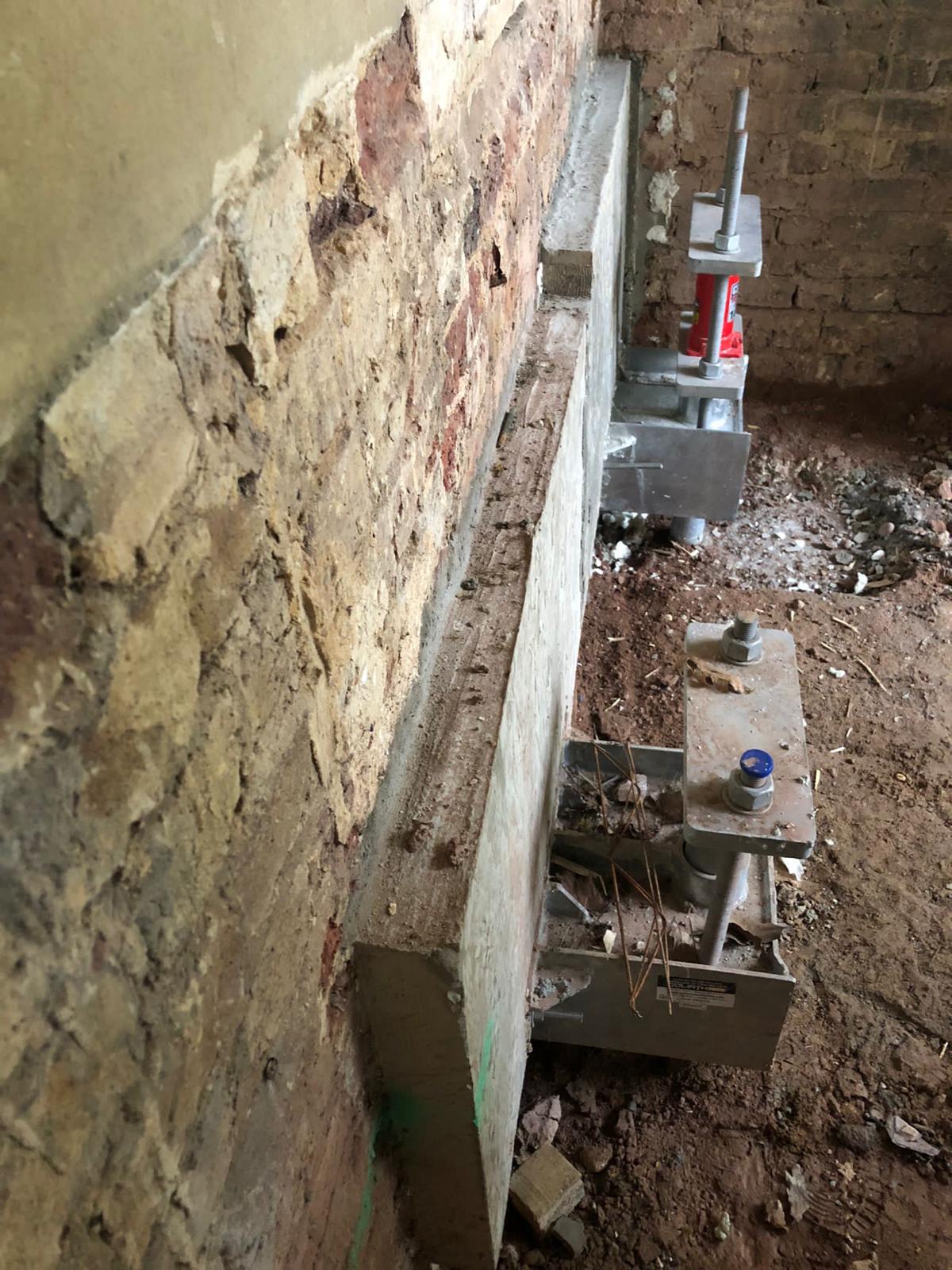 screw pile underpinning